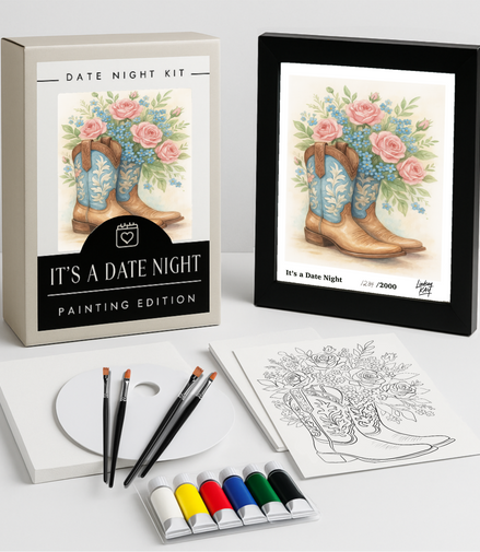 BOOTS & BLOOMS PAINT NIGHT KIT