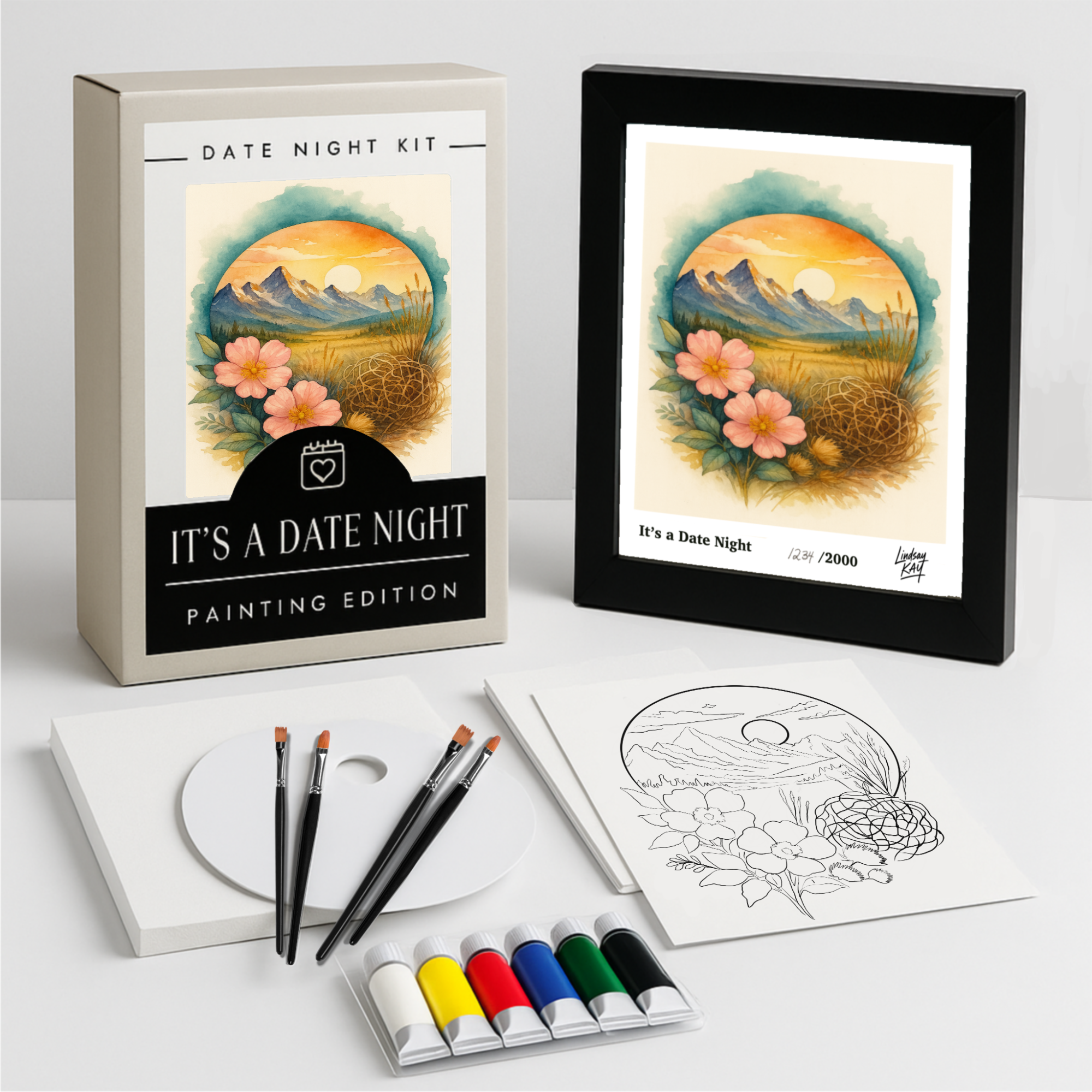 SUNSET PEAKS PAINT NIGHT KIT