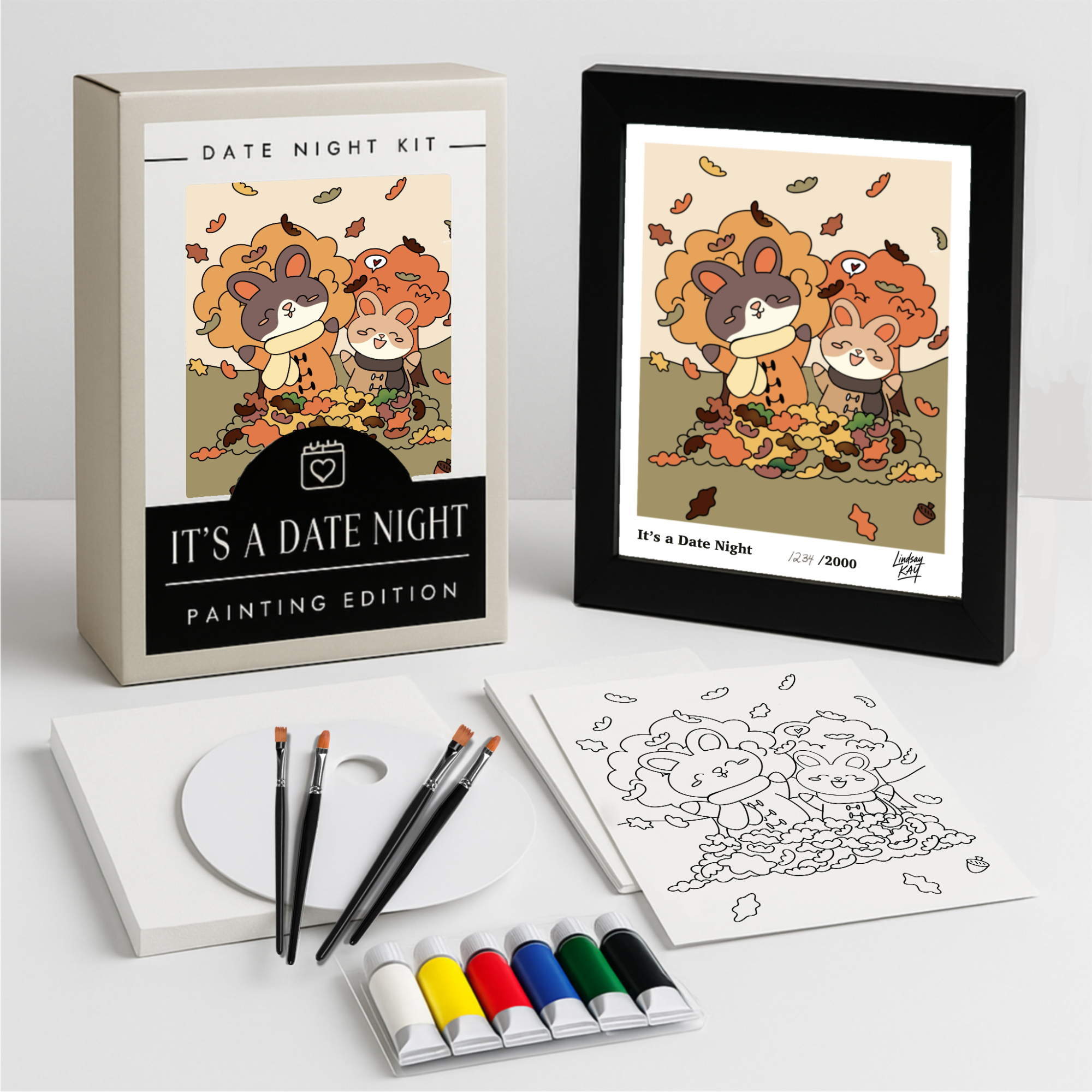 FALL BUNNIES PAINT KIT