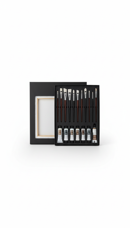 Artist-Grade Brush Set Matte Tray